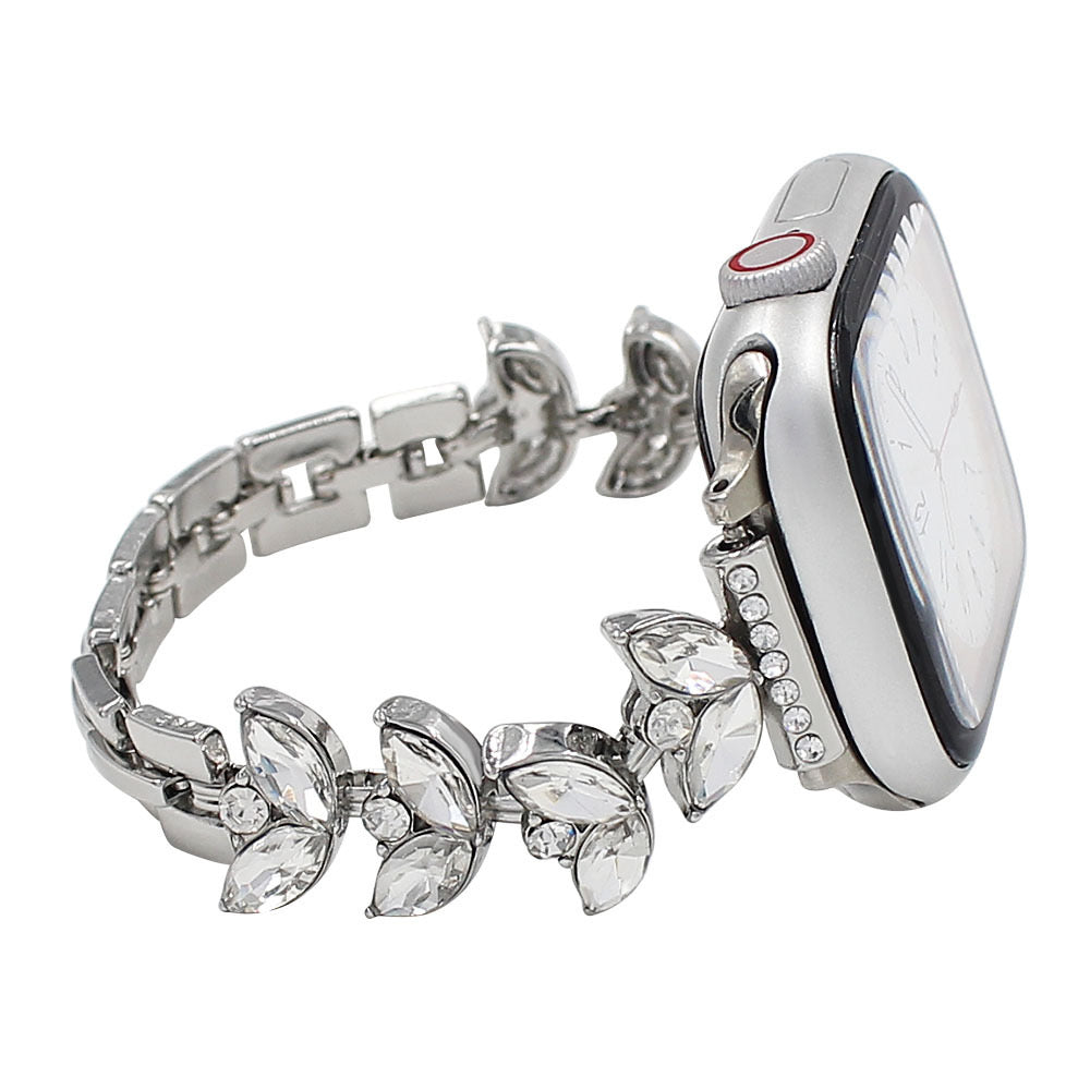 Williane Skiva Leaf Bling Strap Stainless Steel Metal Apple Watch Strap