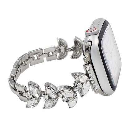 Williane Skiva Leaf Bling Strap Stainless Steel Metal Apple Watch Strap