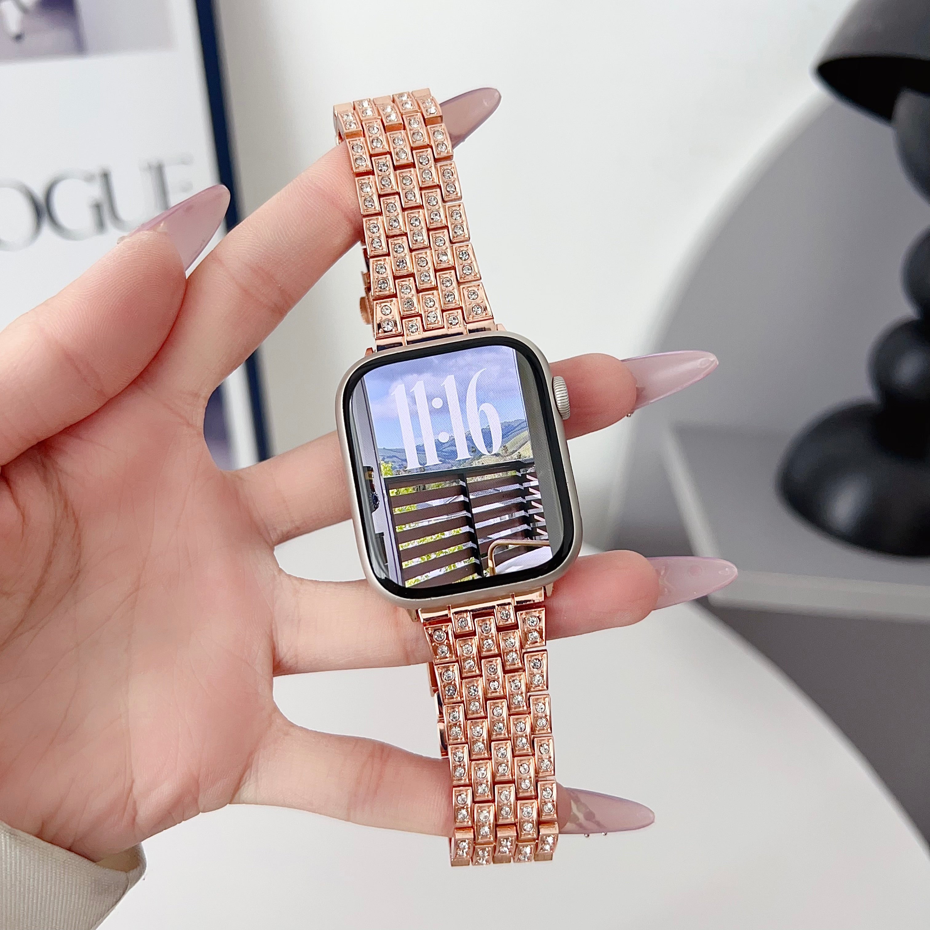 Williane Skiva  Bling Crystal Diamonds  Apple Watch Strap