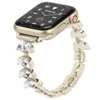 Williane Skiva Leaf Bling Strap Stainless Steel Metal Apple Watch Strap