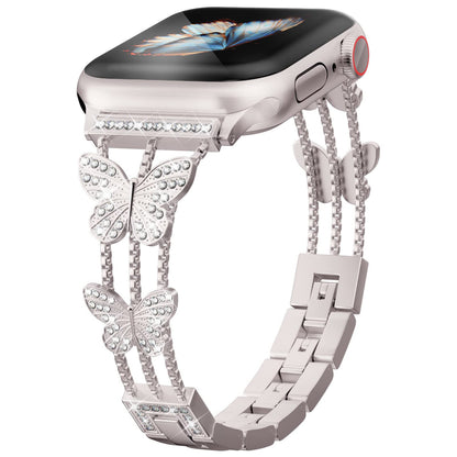 Williane Skiva Diamond Butterfly Apple Watch Strap