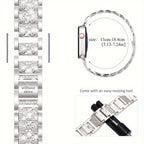 Williane Skiva Three-Bead Full Rhinestone Apple Watch Strap