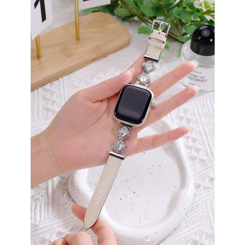 Williane Skiva Clover Bling Strap Stainless Steel Metal Apple Watch Strap
