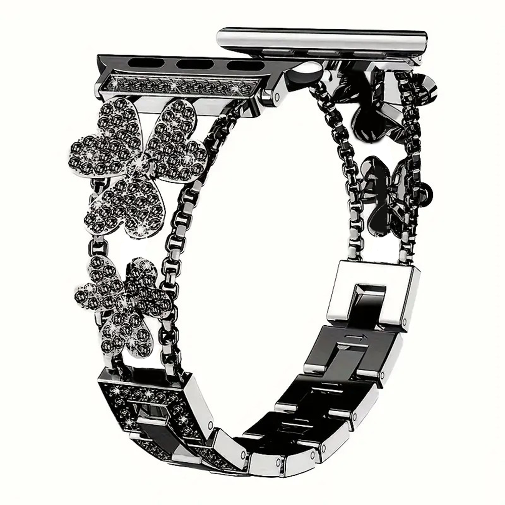 Williane Skiva Three-Leaf Clover Slim Metal Bracelet Apple Watch Strap