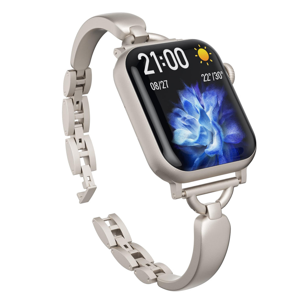 Williane Skiva D-Shaped Bracelet Strap Stainless Steel Apple Watch Strap