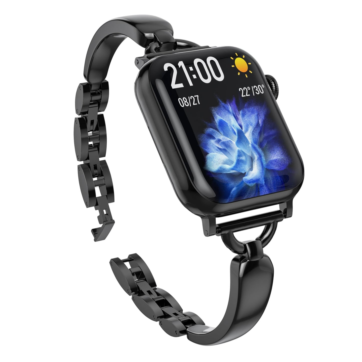 Williane Skiva D-Shaped Bracelet Strap Stainless Steel Apple Watch Strap