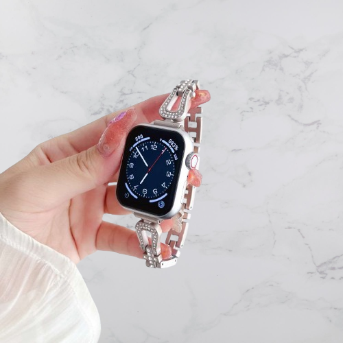 Williane Skiva Diamond horseshoe buckle  Apple Watch Strap