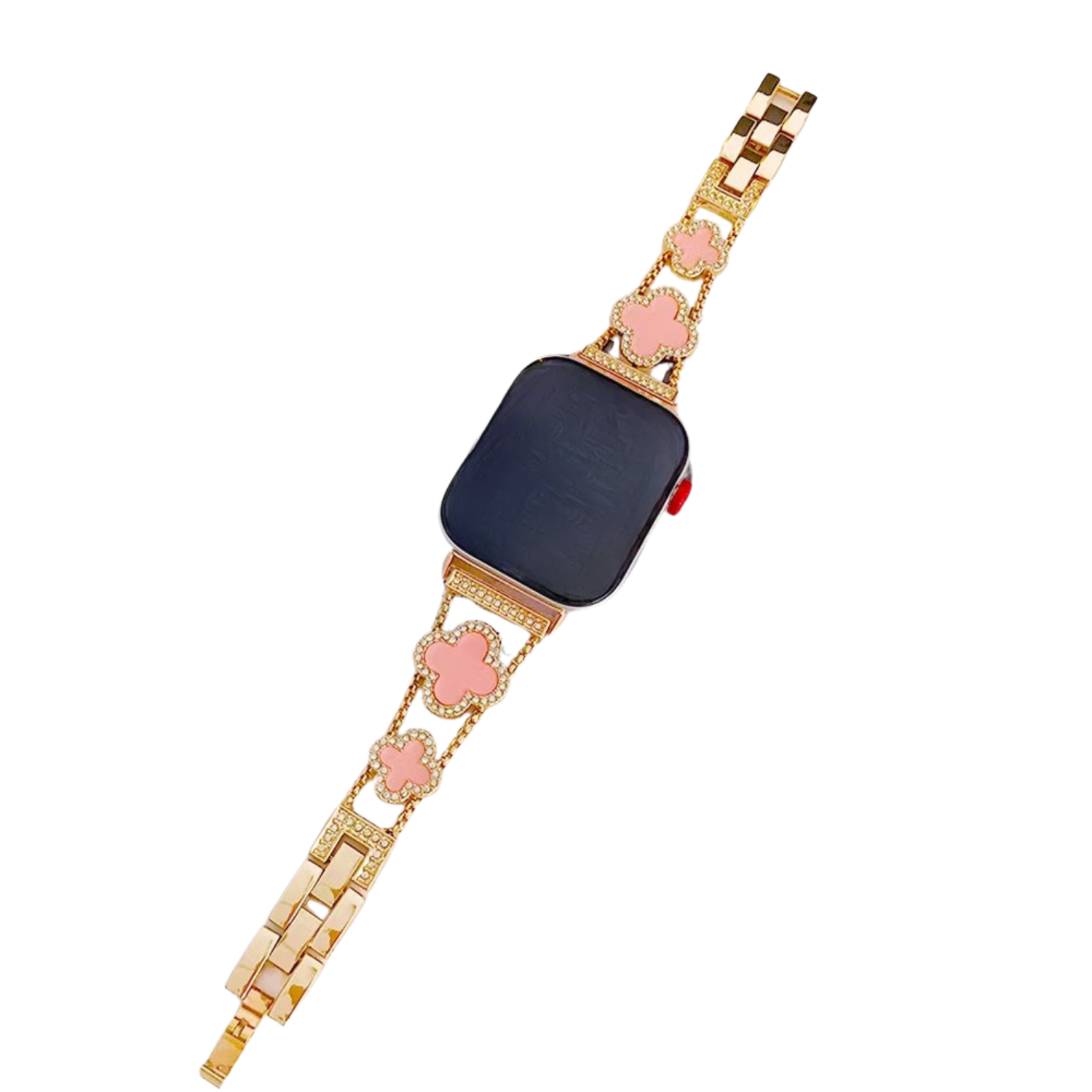 Williane Skiva Pink four-leaf clover Apple Watch Strap