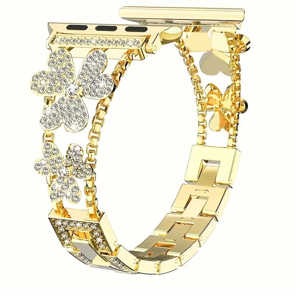 Williane Skiva Three-Leaf Clover Slim Metal Bracelet Apple Watch Strap